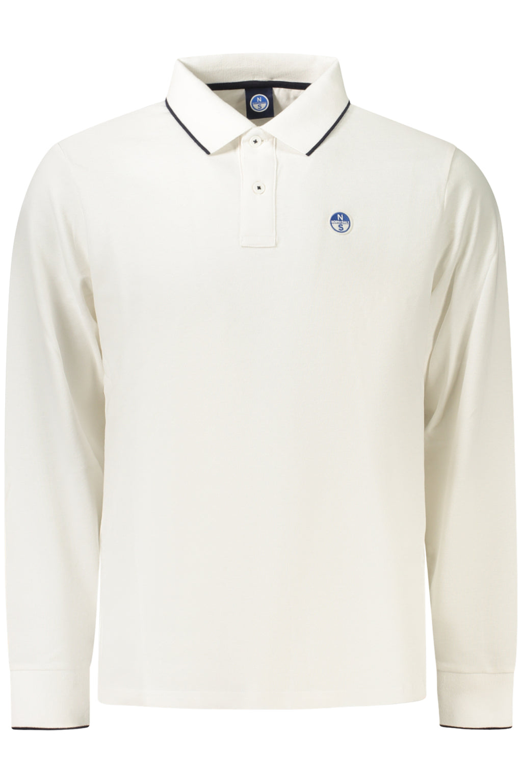 NORTH SAILS MEN'S LONG-SLEEVED POLO SHIRT WHITE