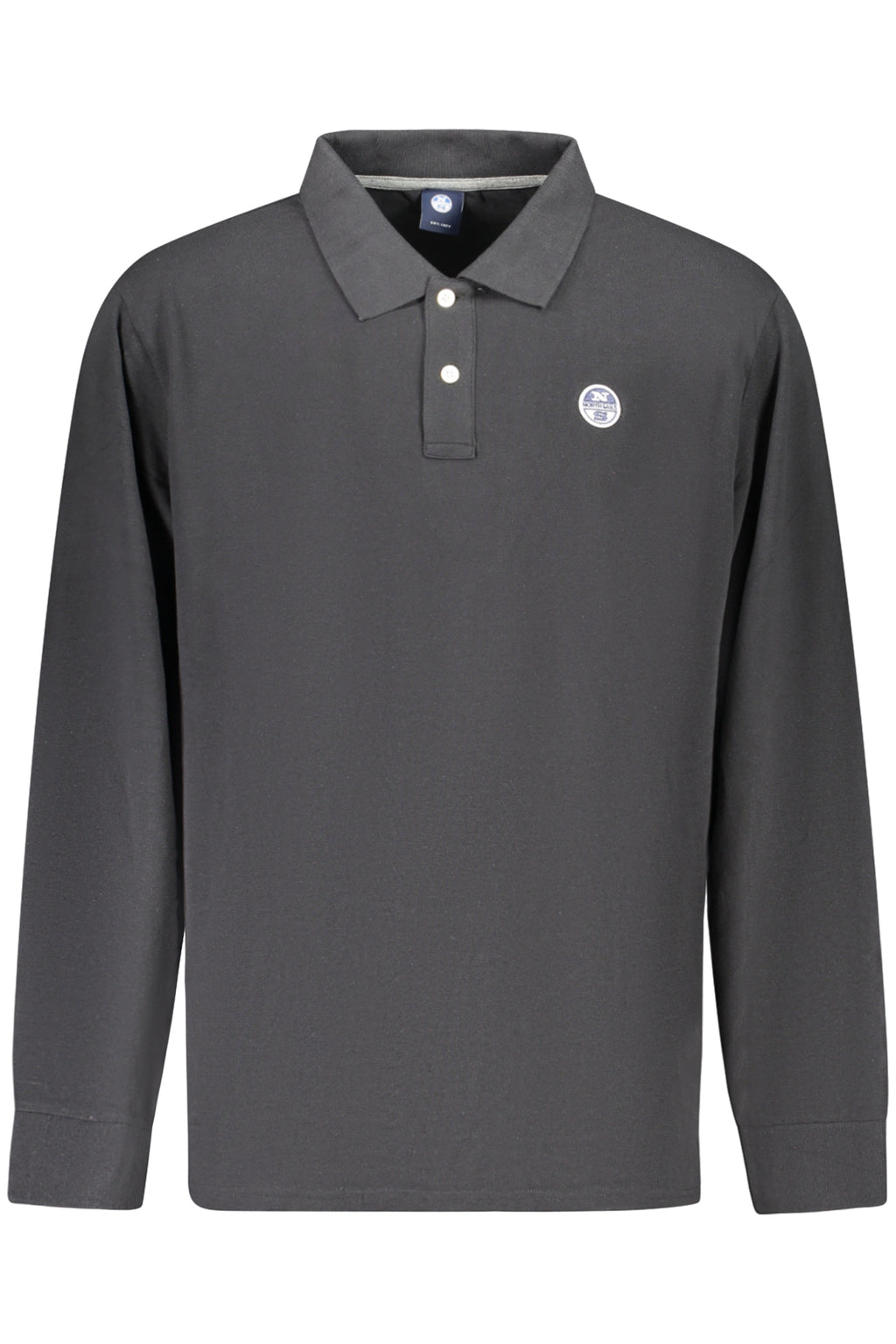 NORTH SAILS MEN'S LONG-SLEEVED POLO SHIRT BLACK