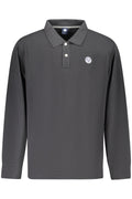 NORTH SAILS MEN'S LONG-SLEEVED POLO SHIRT BLACK