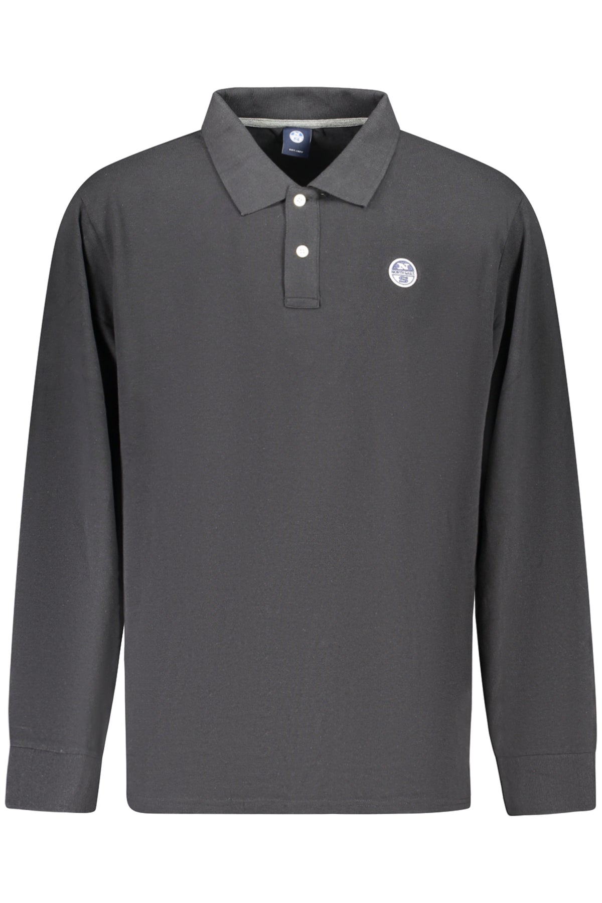 NORTH SAILS MEN'S LONG-SLEEVED POLO SHIRT BLACK