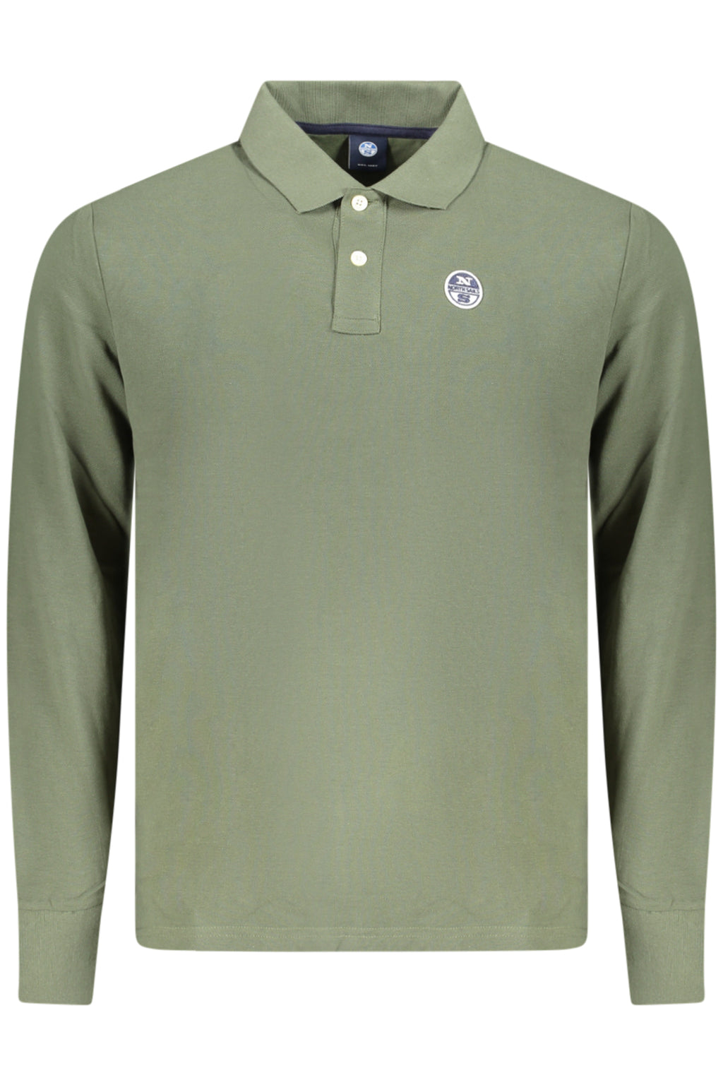NORTH SAILS MEN'S LONG-SLEEVED POLO SHIRT GREEN