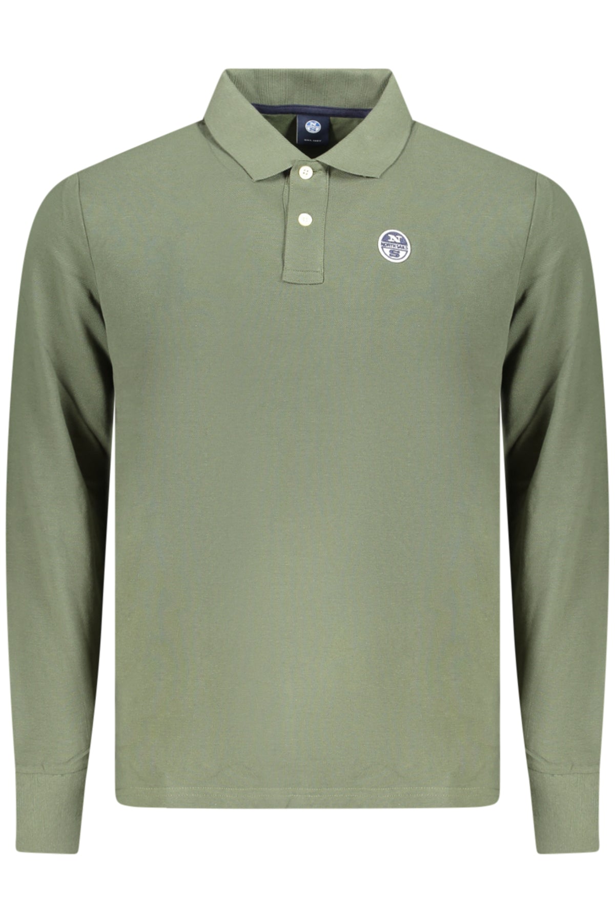 NORTH SAILS MEN'S LONG-SLEEVED POLO SHIRT GREEN