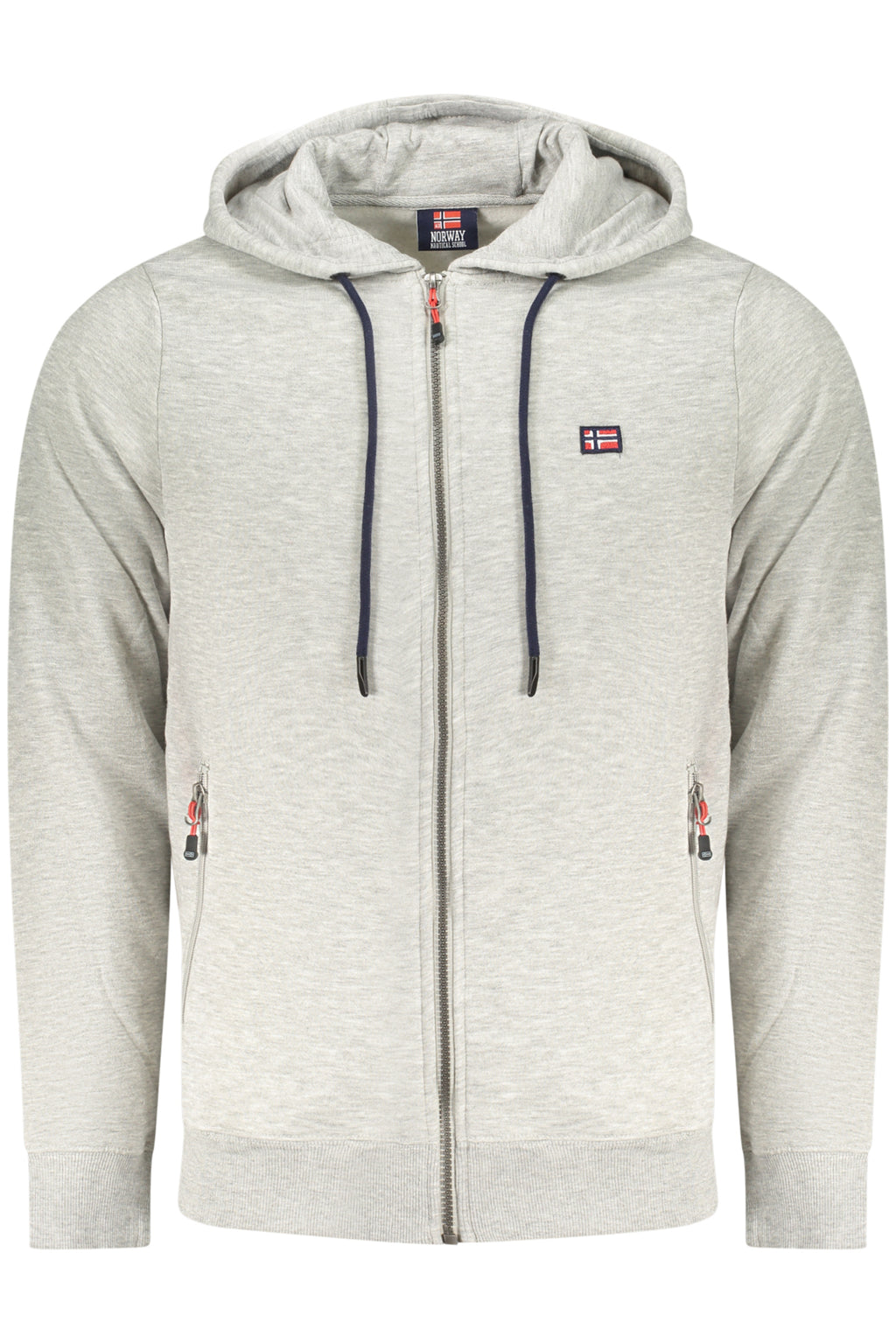 NORWAY 1963 MEN'S GRAY ZIP-UP SWEATSHIRT