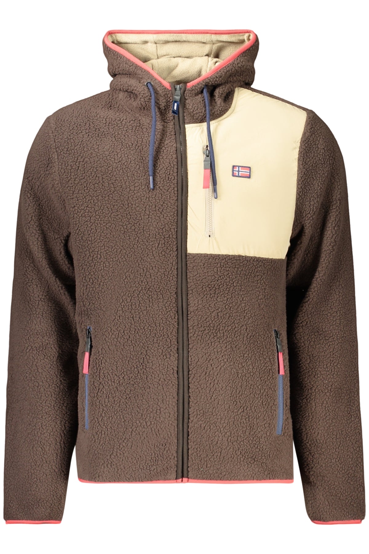 NORWAY 1963 Men's Brown Zip-up Sweatshirt 869509