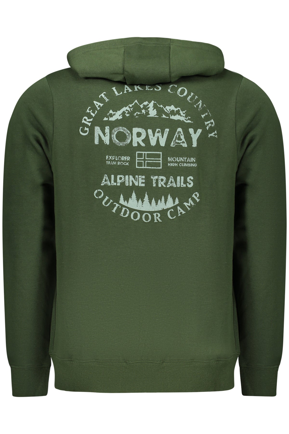 NORWAY 1963 Men's Green Zip-up Sweatshirt 859462
