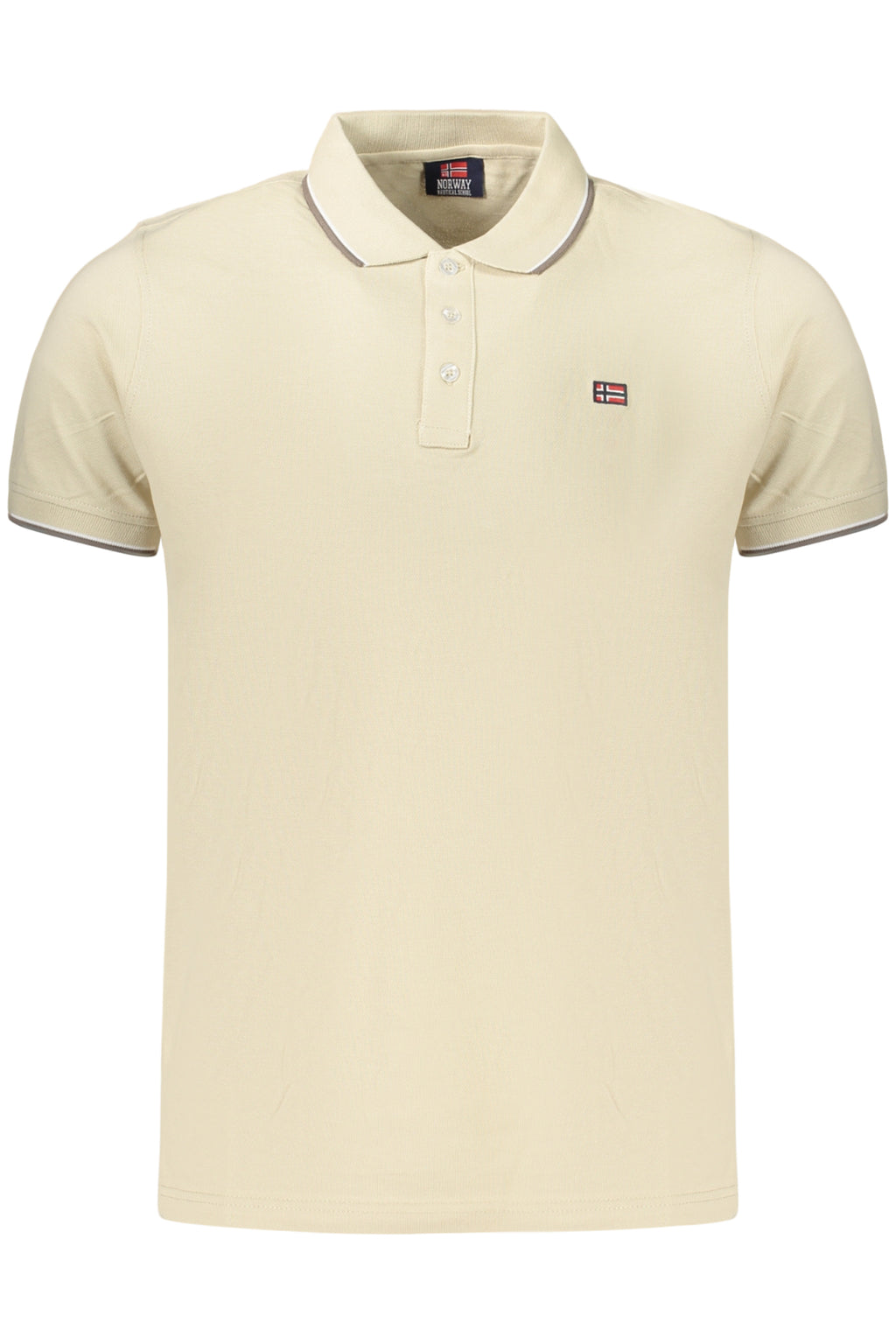 NORWAY 1963 MEN'S SHORT-SLEEVE POLO SHIRT BEIGE