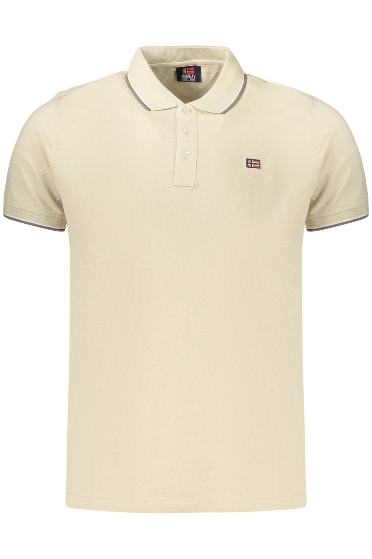 NORWAY 1963 MEN'S SHORT-SLEEVE POLO SHIRT BEIGE