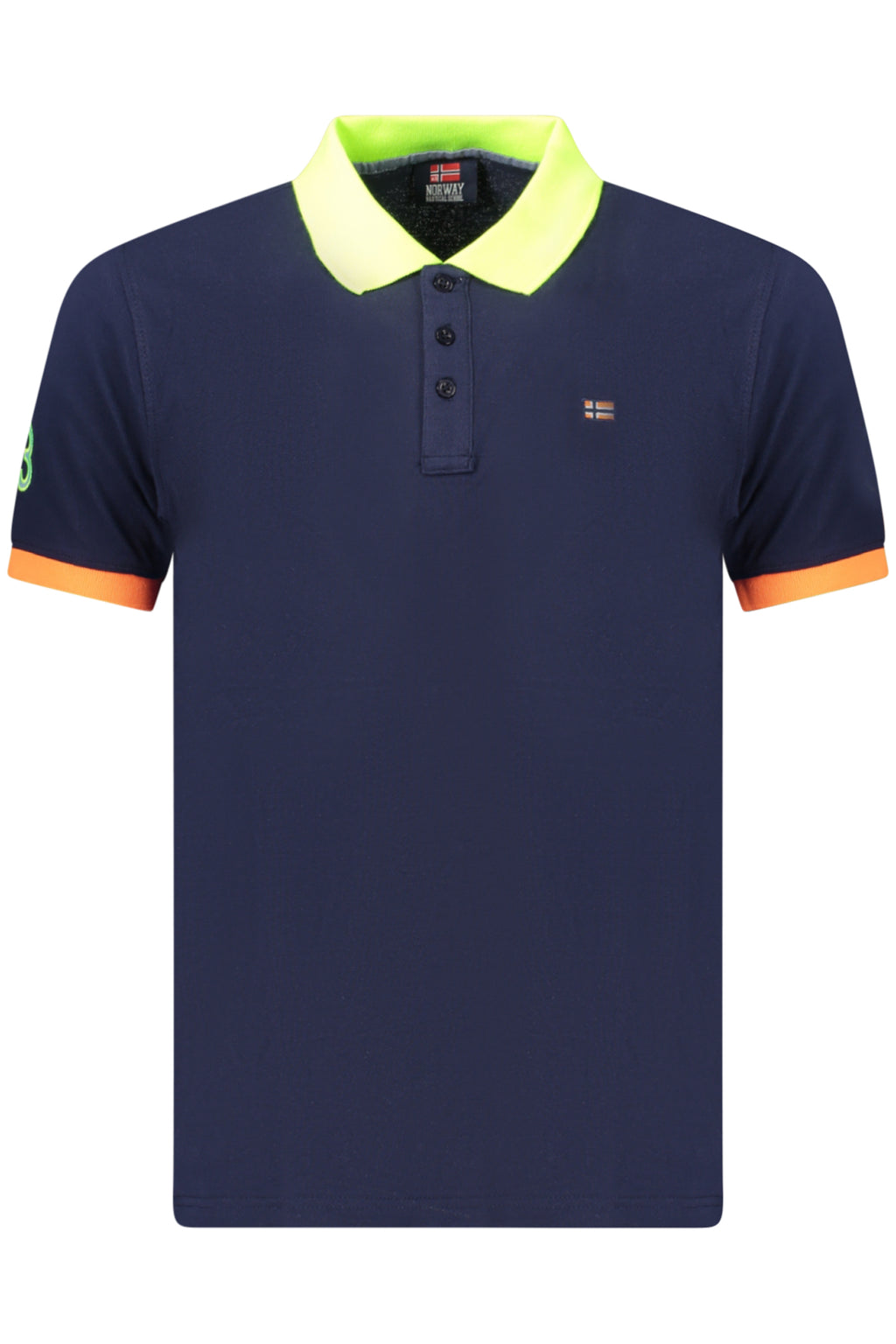 NORWAY 1963 MEN'S SHORT-SLEEVED POLO SHIRT BLUE