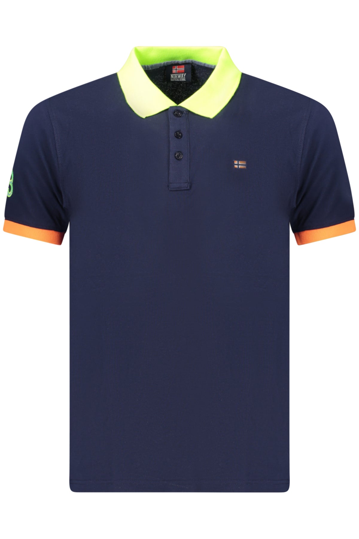 NORWAY 1963 MEN'S SHORT-SLEEVED POLO SHIRT BLUE