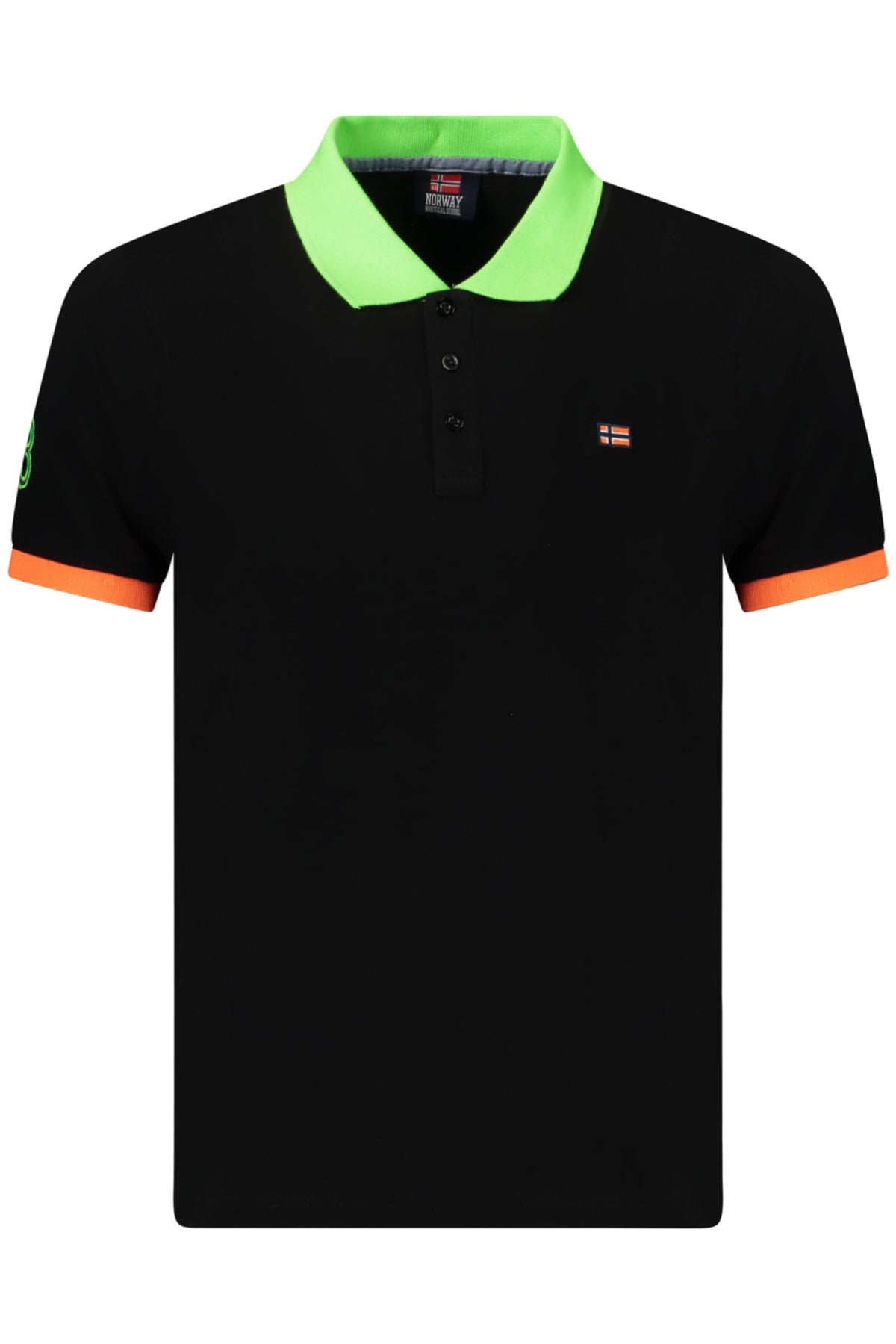 NORWAY 1963 MEN'S SHORT-SLEEVED POLO SHIRT BLACK