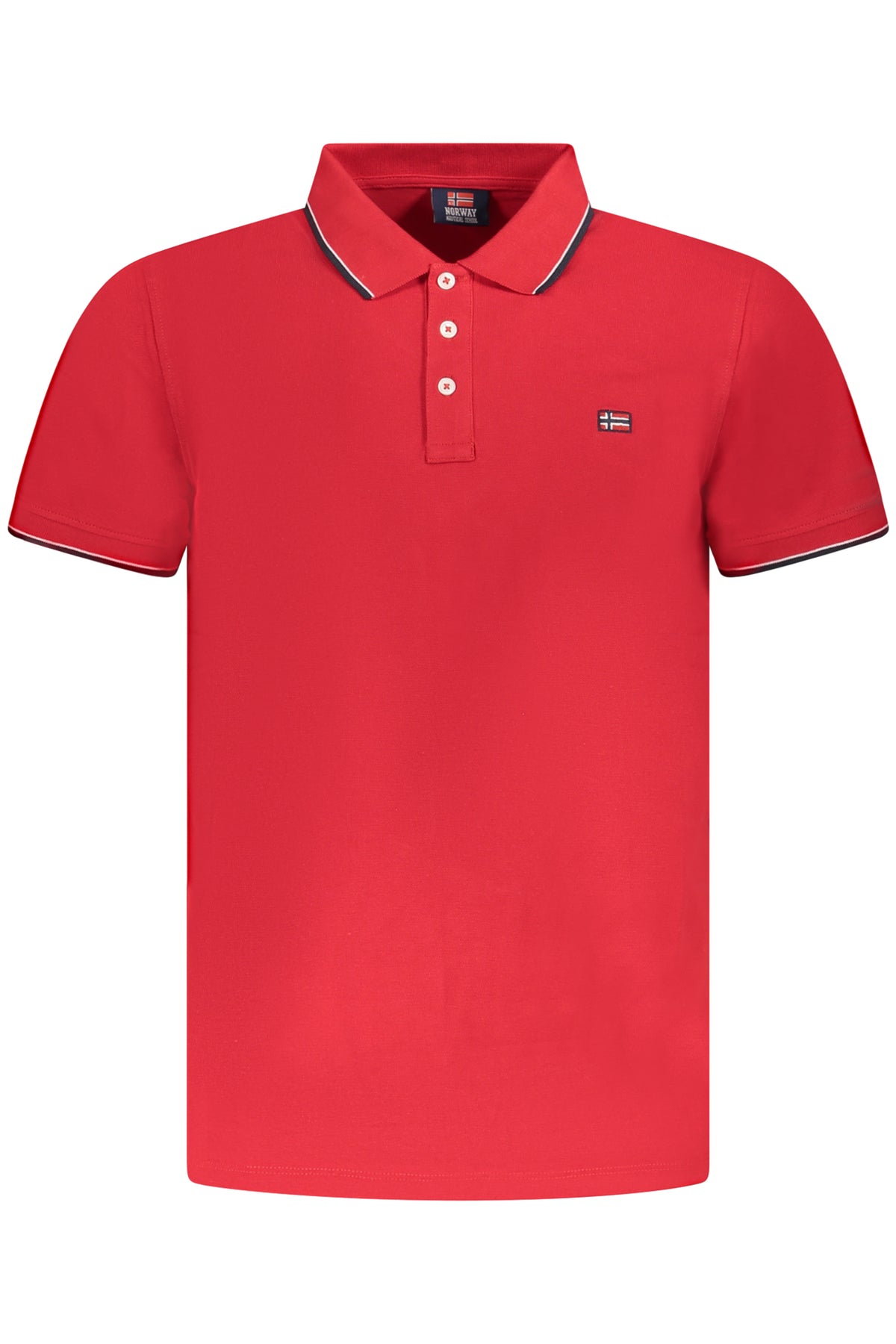NORWAY 1963 Men's Short Sleeve Polo Shirt Red 838862