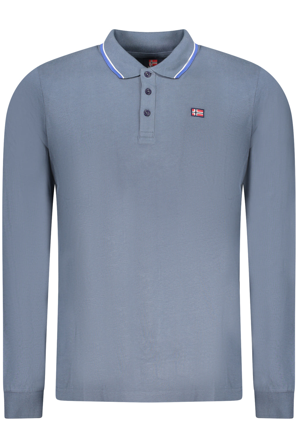 NORWAY 1963 MEN'S LONG-SLEEVED POLO SHIRT BLUE