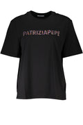 PATRIZIA PEPE WOMEN'S SHORT SLEEVE T-SHIRT BLACK