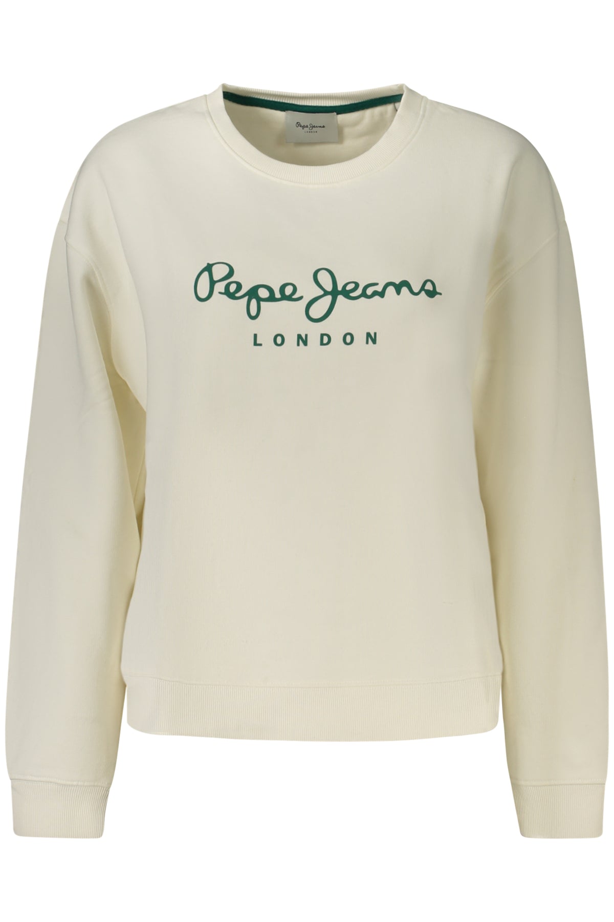 PEPE JEANS Women's White Zip-up Sweatshirt PL5800002