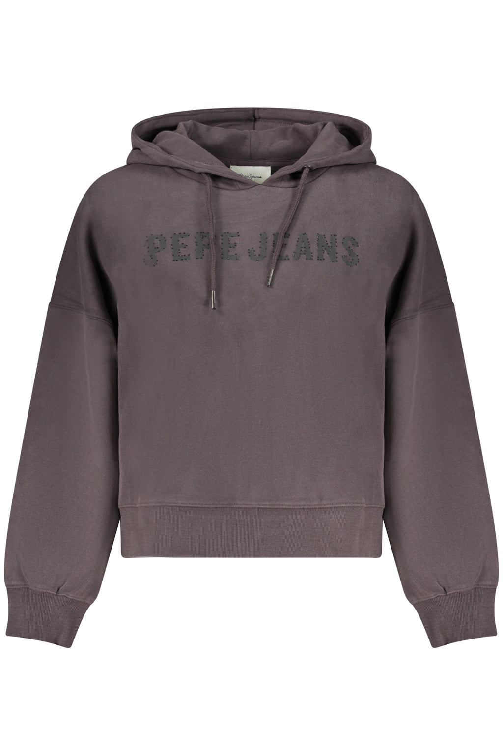 PEPE JEANS WOMEN'S BLACK ZIP-UP SWEATSHIRT