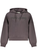 PEPE JEANS WOMEN'S BLACK ZIP-UP SWEATSHIRT