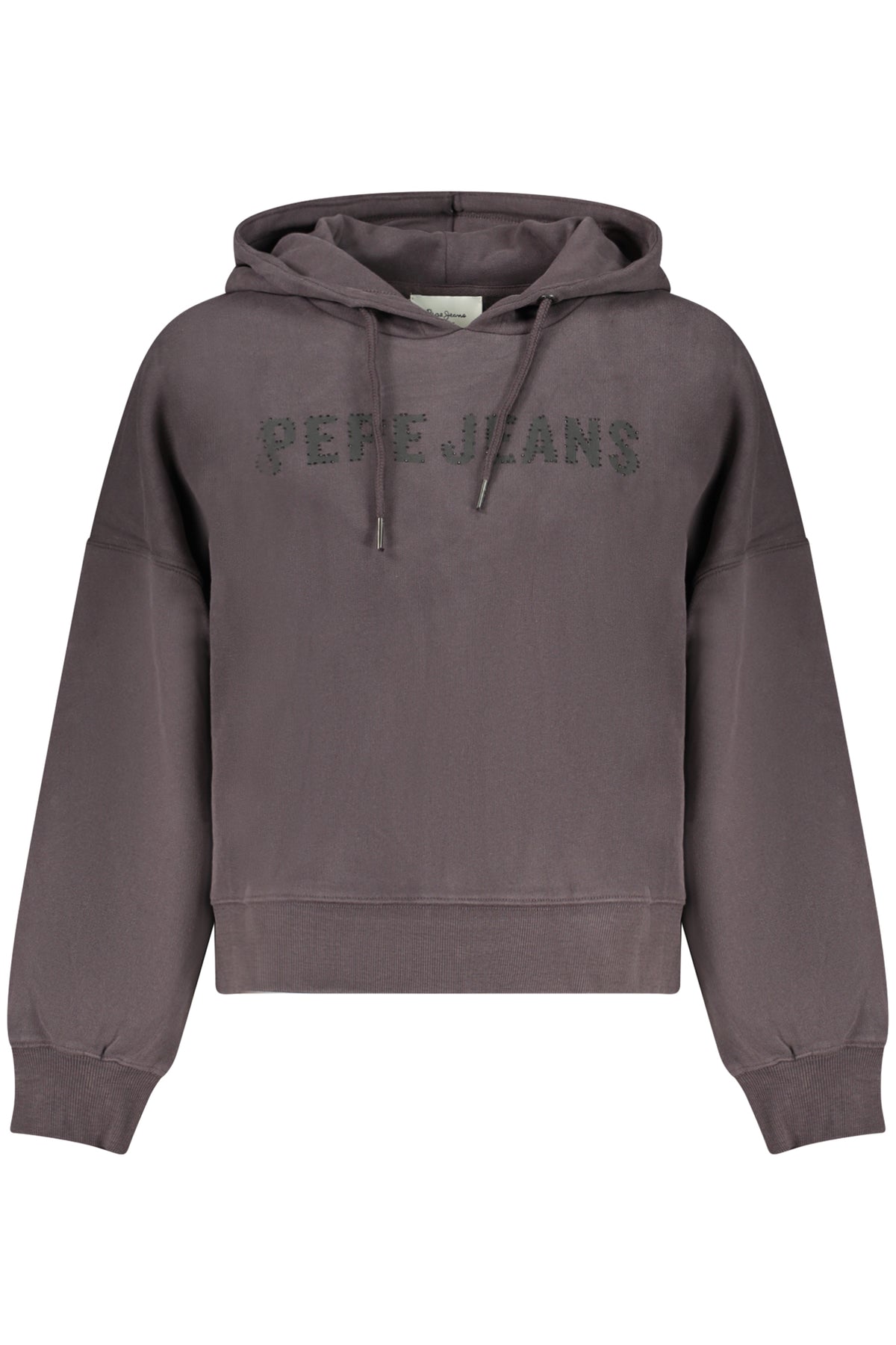 PEPE JEANS WOMEN'S BLACK ZIP-UP SWEATSHIRT
