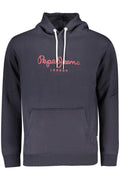 PEPE JEANS MEN'S BLUE ZIP-UP SWEATSHIRT