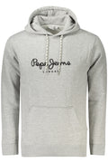 PEPE JEANS MEN'S GRAY ZIP-UP SWEATSHIRT