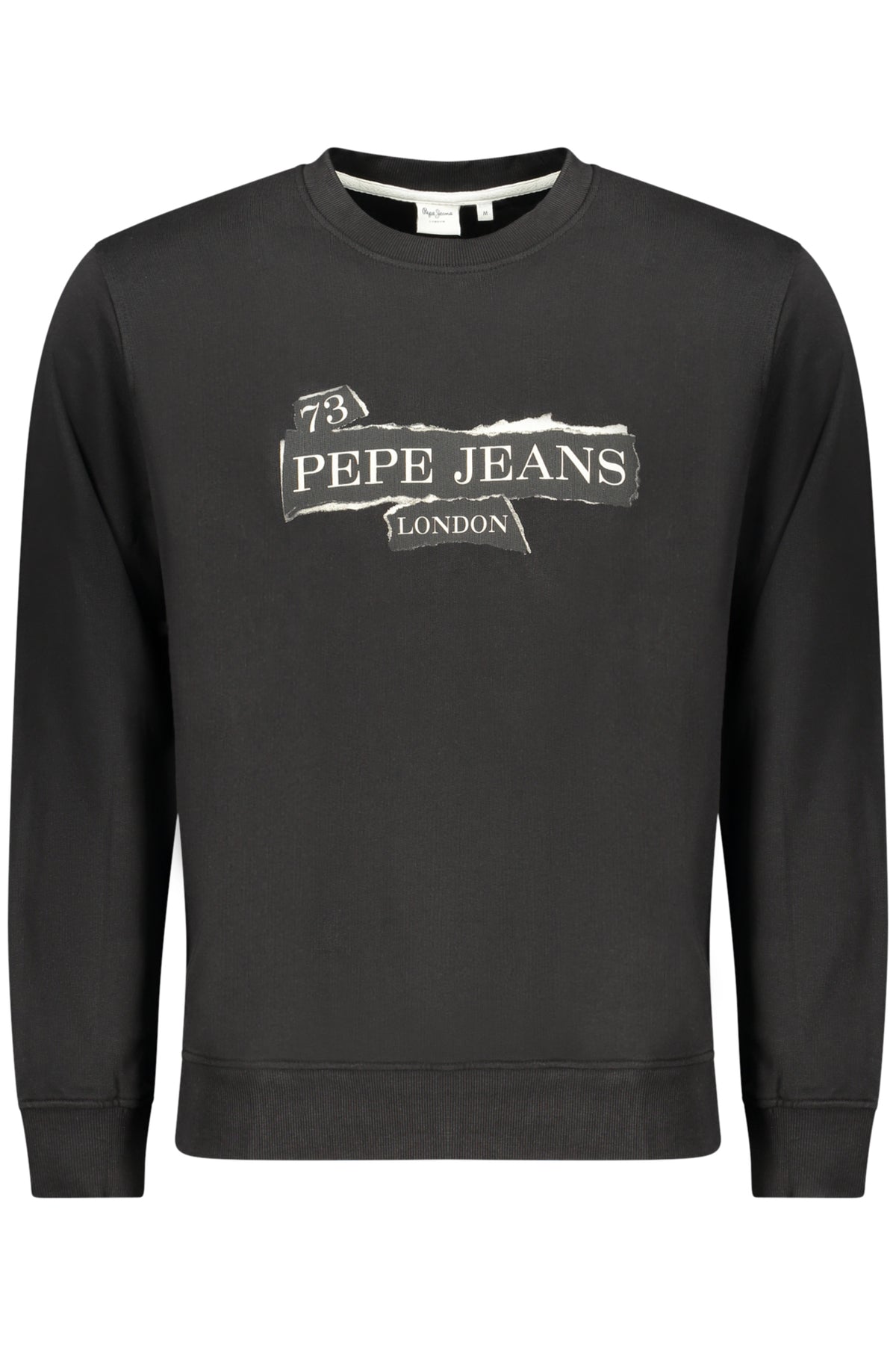 PEPE JEANS MEN'S BLACK ZIP-UP SWEATSHIRT