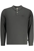 PEPE JEANS MEN'S LONG-SLEEVED POLO SHIRT BLACK