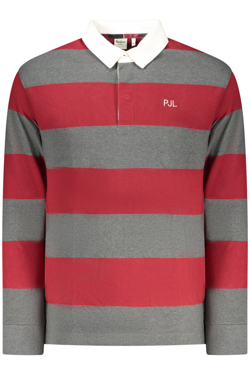 PEPE JEANS MEN'S LONG-SLEEVED POLO SHIRT RED