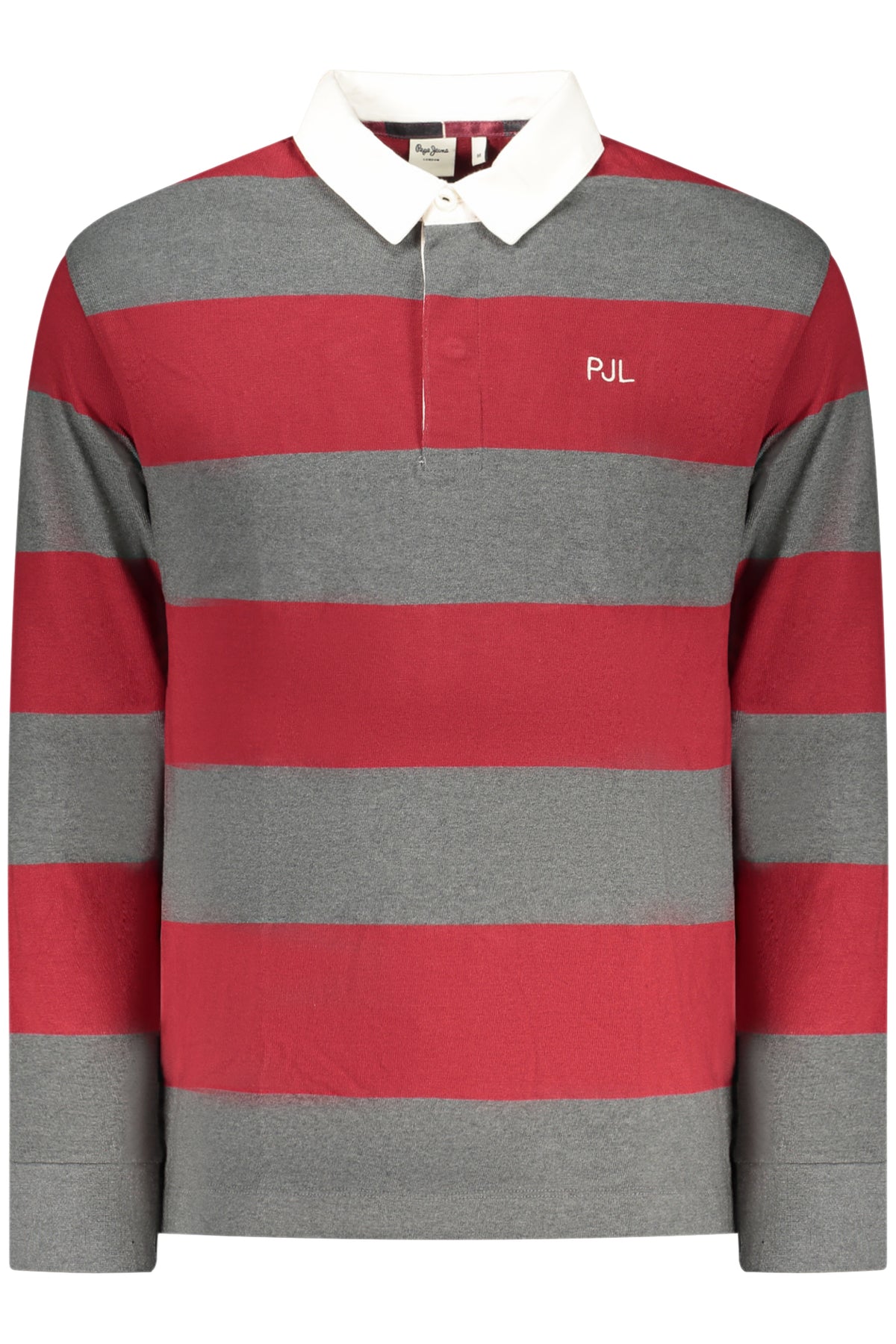 PEPE JEANS MEN'S LONG-SLEEVED POLO SHIRT RED