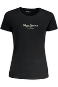 PEPE JEANS WOMEN'S SHORT SLEEVE T-SHIRT BLACK