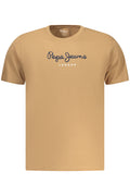 PEPE JEANS MEN'S SHORT-SLEEVE T-SHIRT BROWN