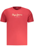 PEPE JEANS MEN'S SHORT-SLEEVED T-SHIRT RED