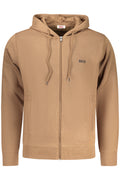 RIFLE MEN'S BROWN ZIP-UP SWEATSHIRT