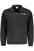 SUPERGA MEN'S BLACK ZIP-UP SWEATSHIRT