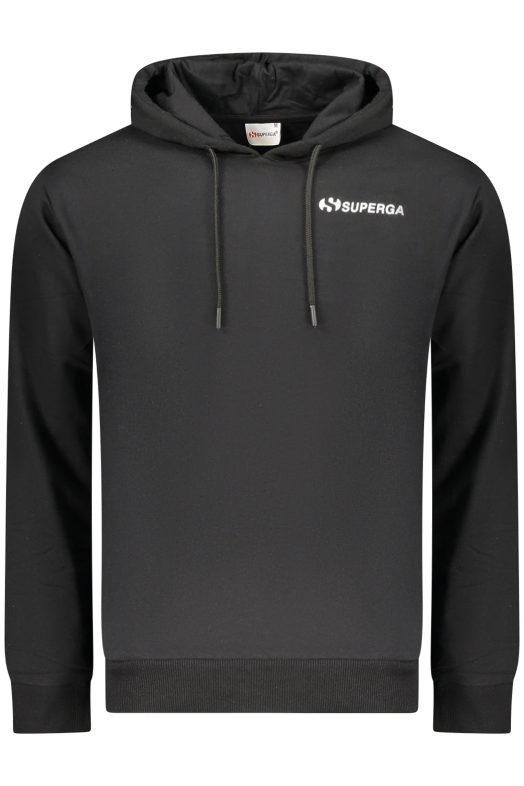 SUPERGA MEN'S BLACK ZIP-UP SWEATSHIRT