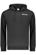 SUPERGA MEN'S BLACK ZIP-UP SWEATSHIRT