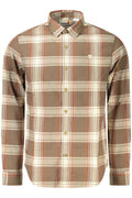 TIMBERLAND MEN'S LONG-SLEEVED SHIRT BROWN
