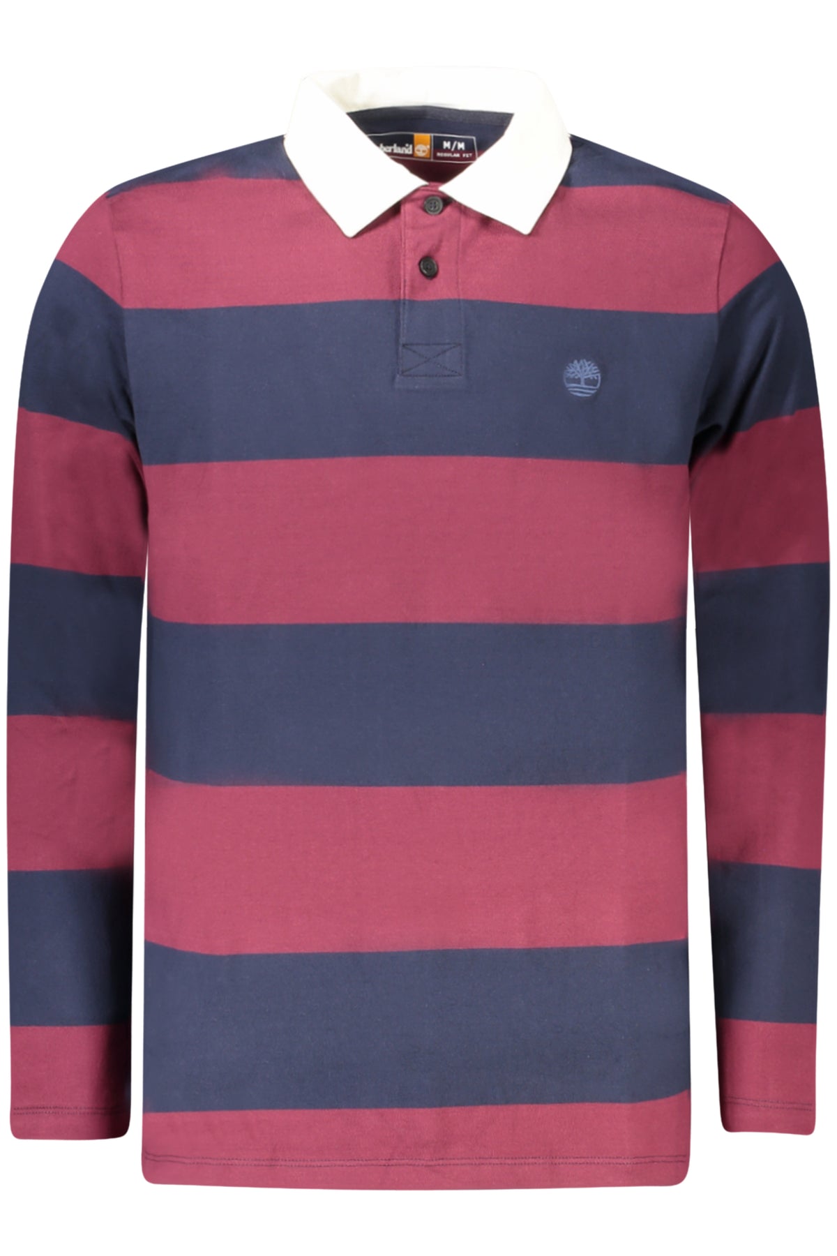 TIMBERLAND MEN'S LONG-SLEEVE POLO SHIRT RED