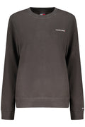 TOMMY HILFIGER WOMEN'S BLACK ZIP-UP SWEATSHIRT