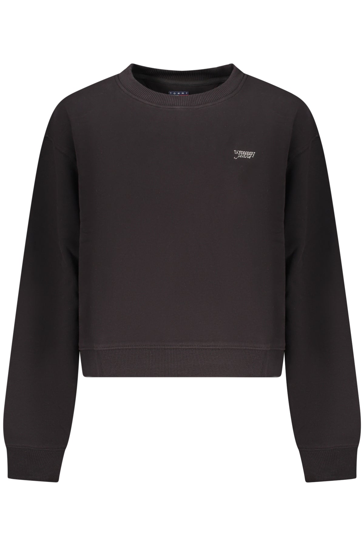 TOMMY HILFIGER WOMEN'S BLACK ZIP-UP SWEATSHIRT