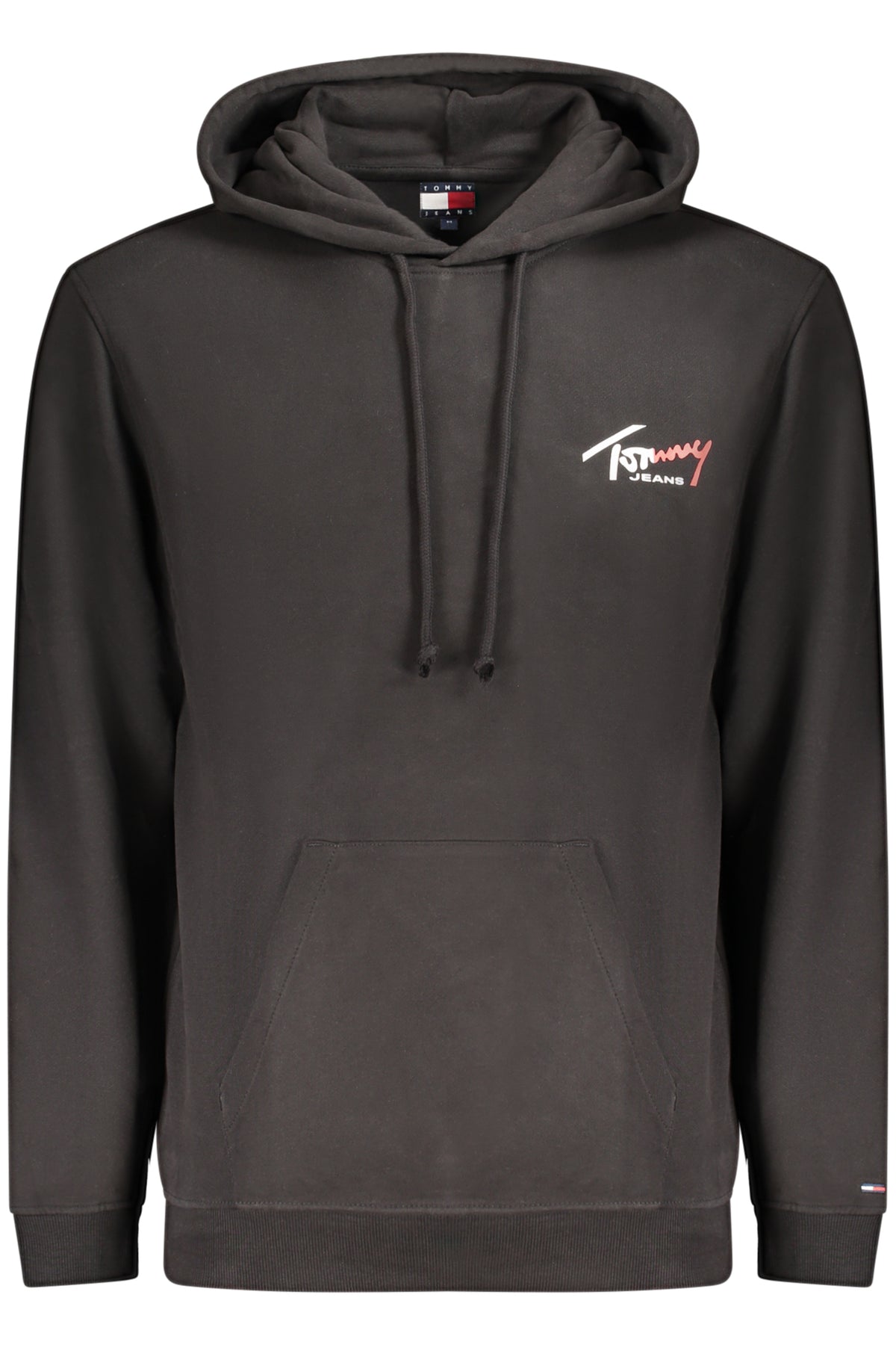 TOMMY HILFIGER MEN'S BLACK ZIP-UP SWEATSHIRT