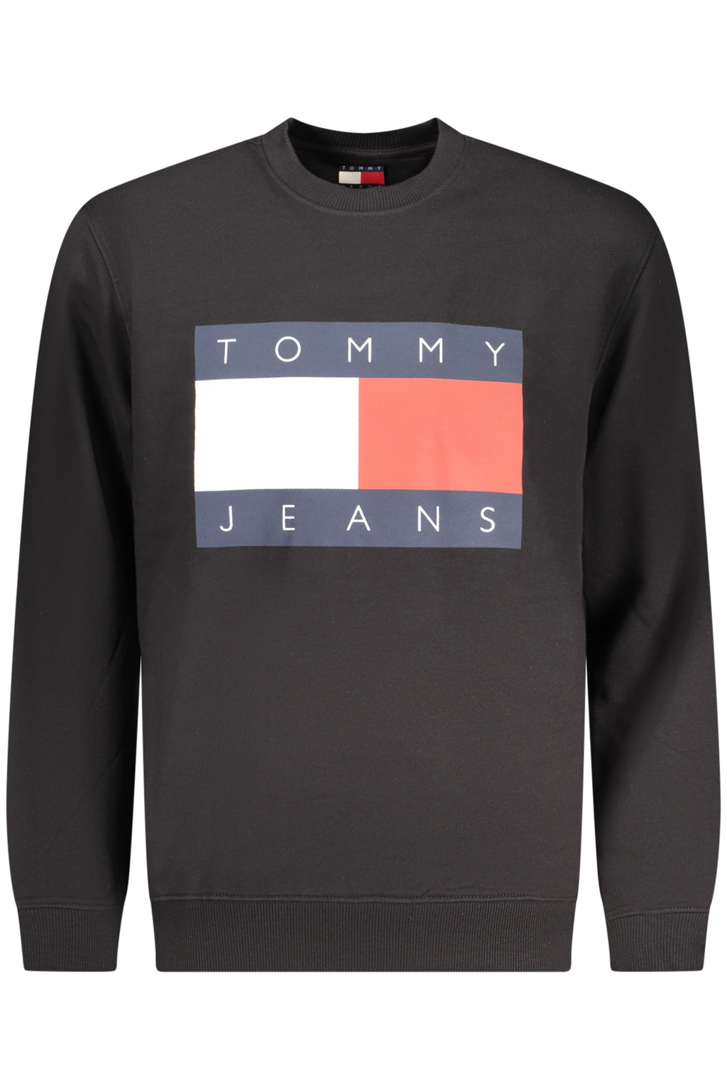 TOMMY HILFIGER MEN'S BLACK ZIP-UP SWEATSHIRT