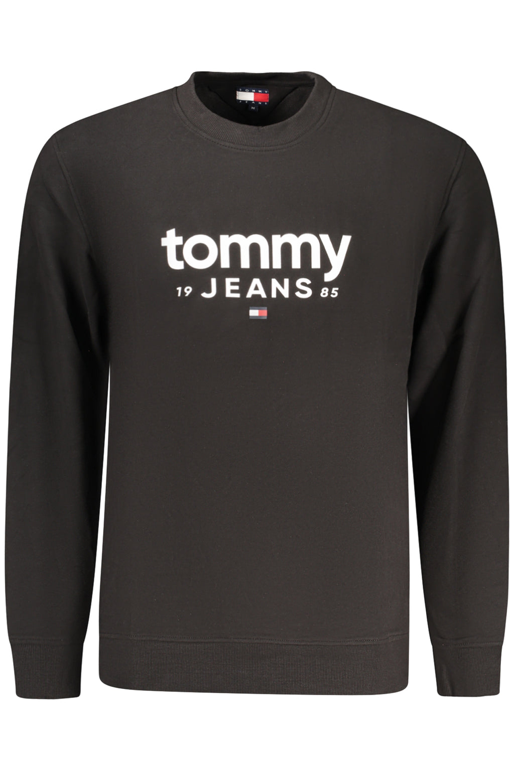 TOMMY HILFIGER MEN'S BLACK ZIP-UP SWEATSHIRT