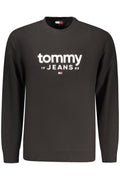 TOMMY HILFIGER MEN'S BLACK ZIP-UP SWEATSHIRT