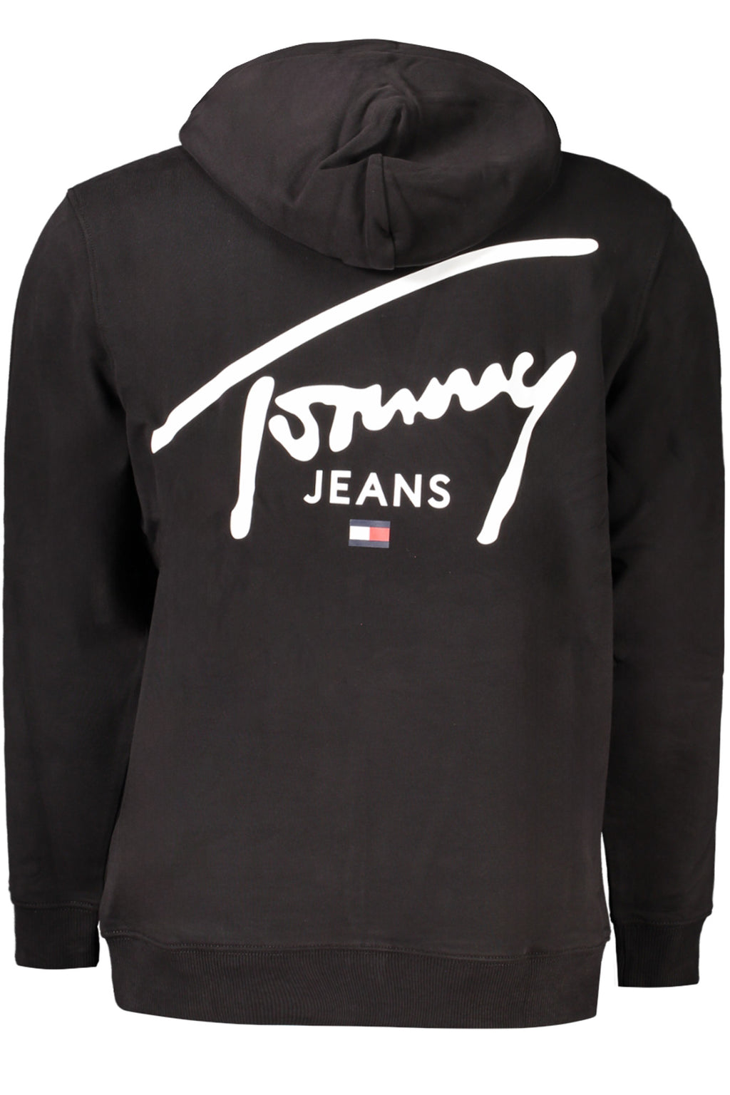 TOMMY HILFIGER MEN'S BLACK ZIP-UP SWEATSHIRT