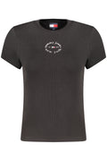 TOMMY HILFIGER WOMEN'S SHORT-SLEEVE T-SHIRT BLACK