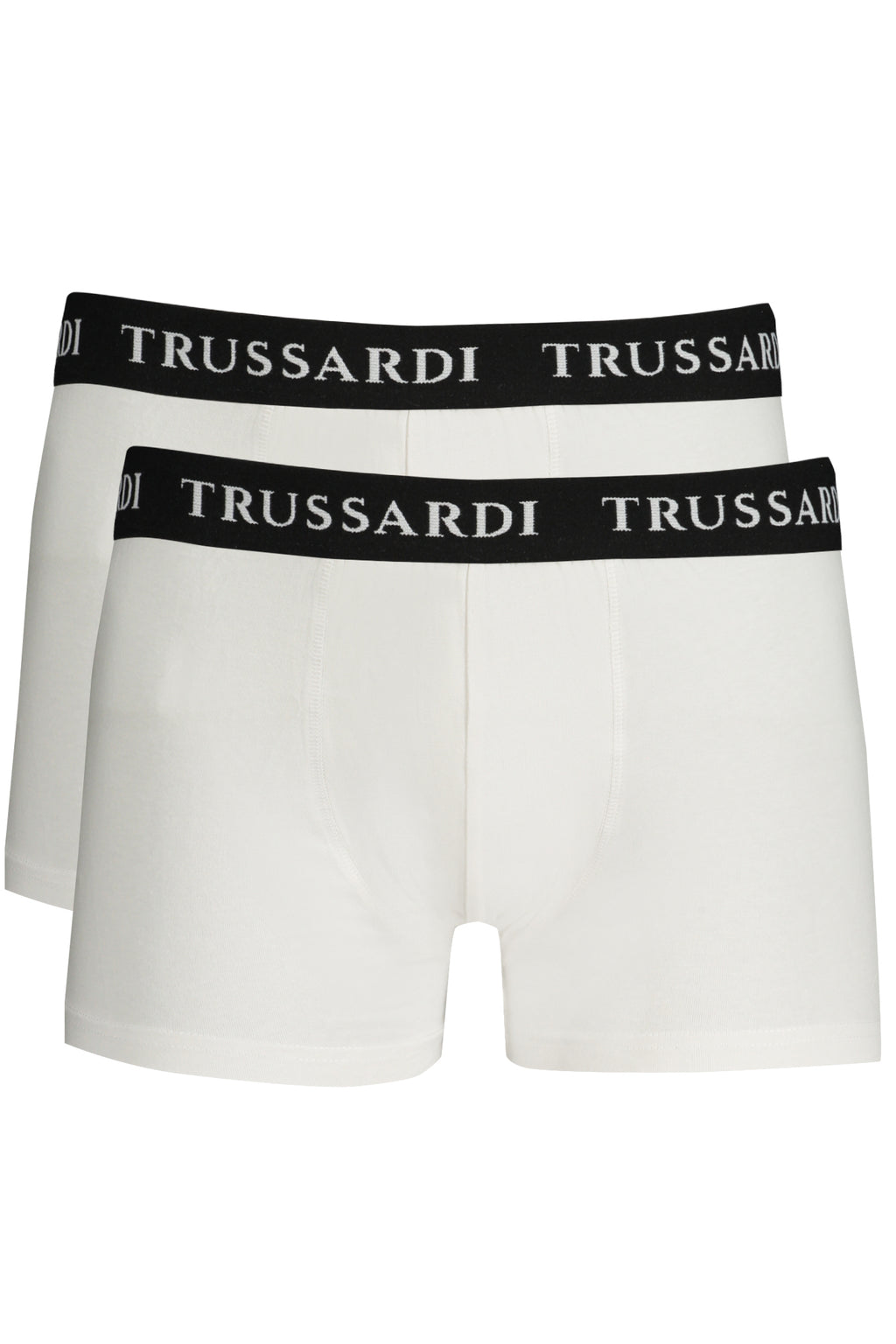 TRUSSARDI Men's White Boxer Bi-Pack TRU2UTR02