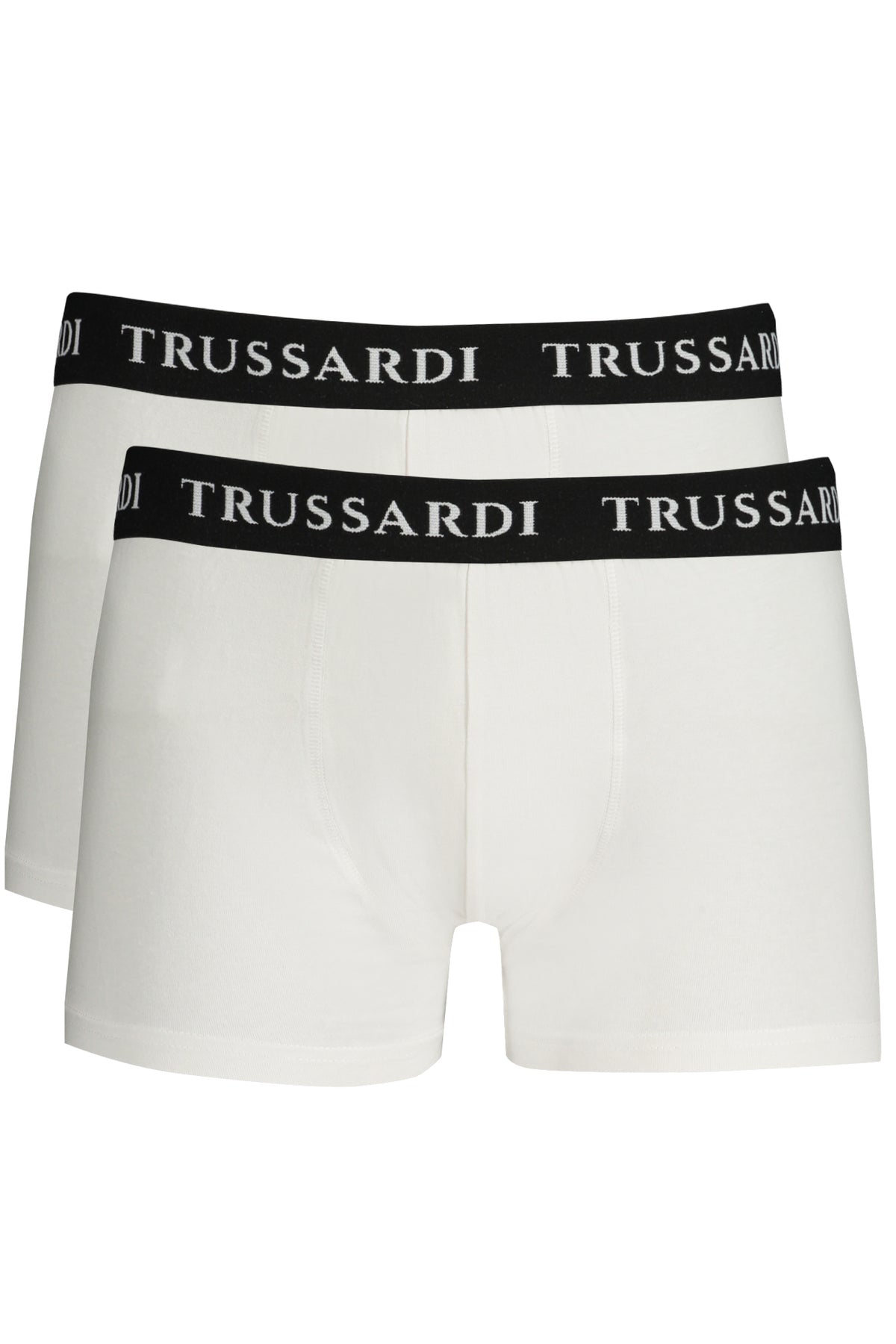 TRUSSARDI Men's White Boxer Bi-Pack TRU2UTR02