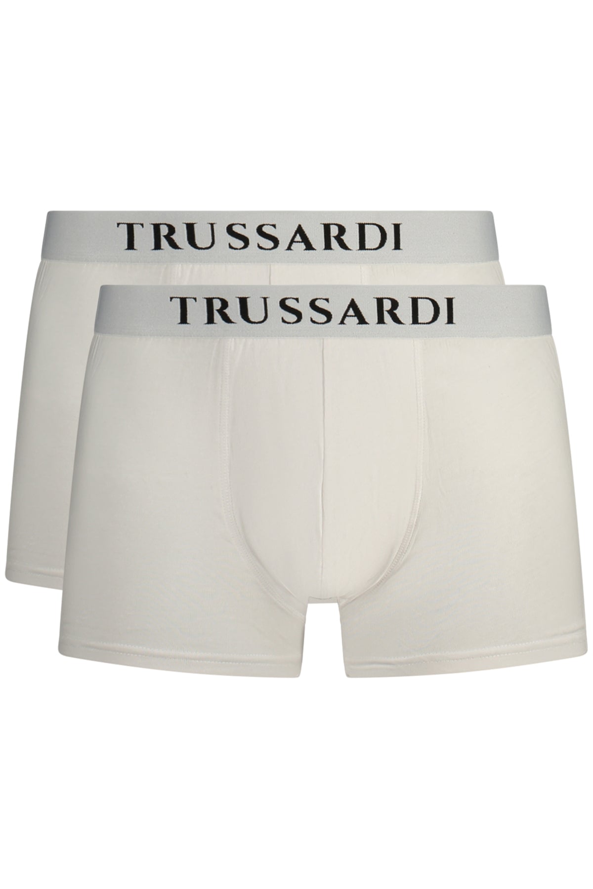 TRUSSARDI Men's White Boxer Bi-Pack TRU2UTR01