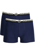 TRUSSARDI Men's Blue Boxer Bi-Pack TRU2UTR03