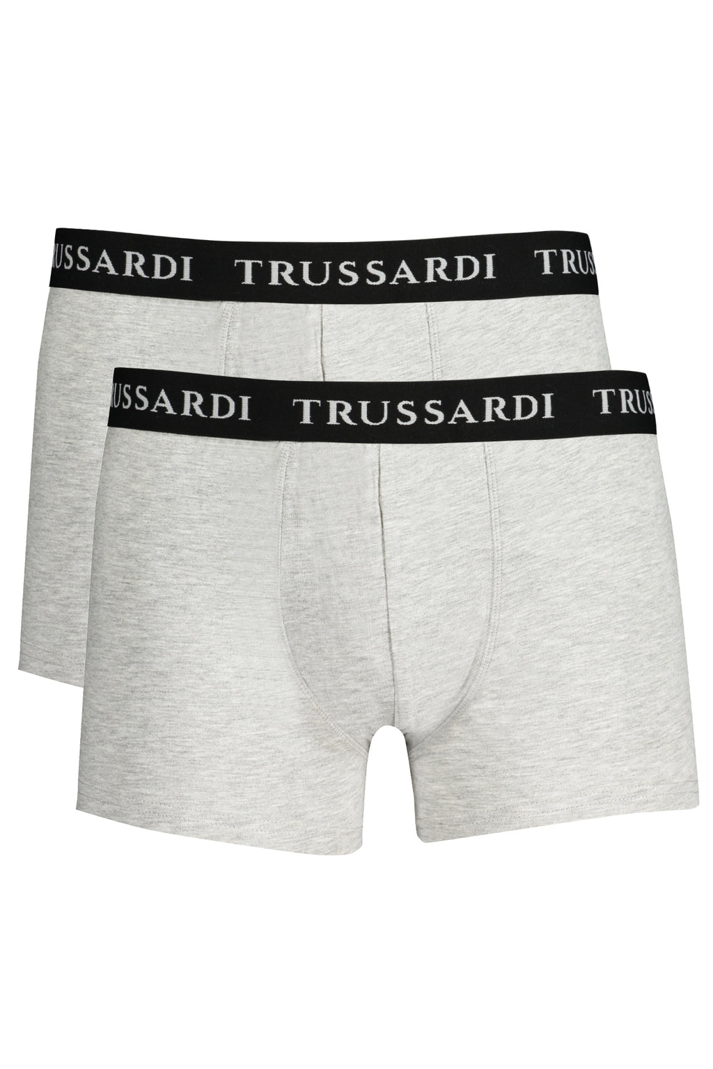 TRUSSARDI Men's Gray Boxer Bi-Pack TRU2UTR02
