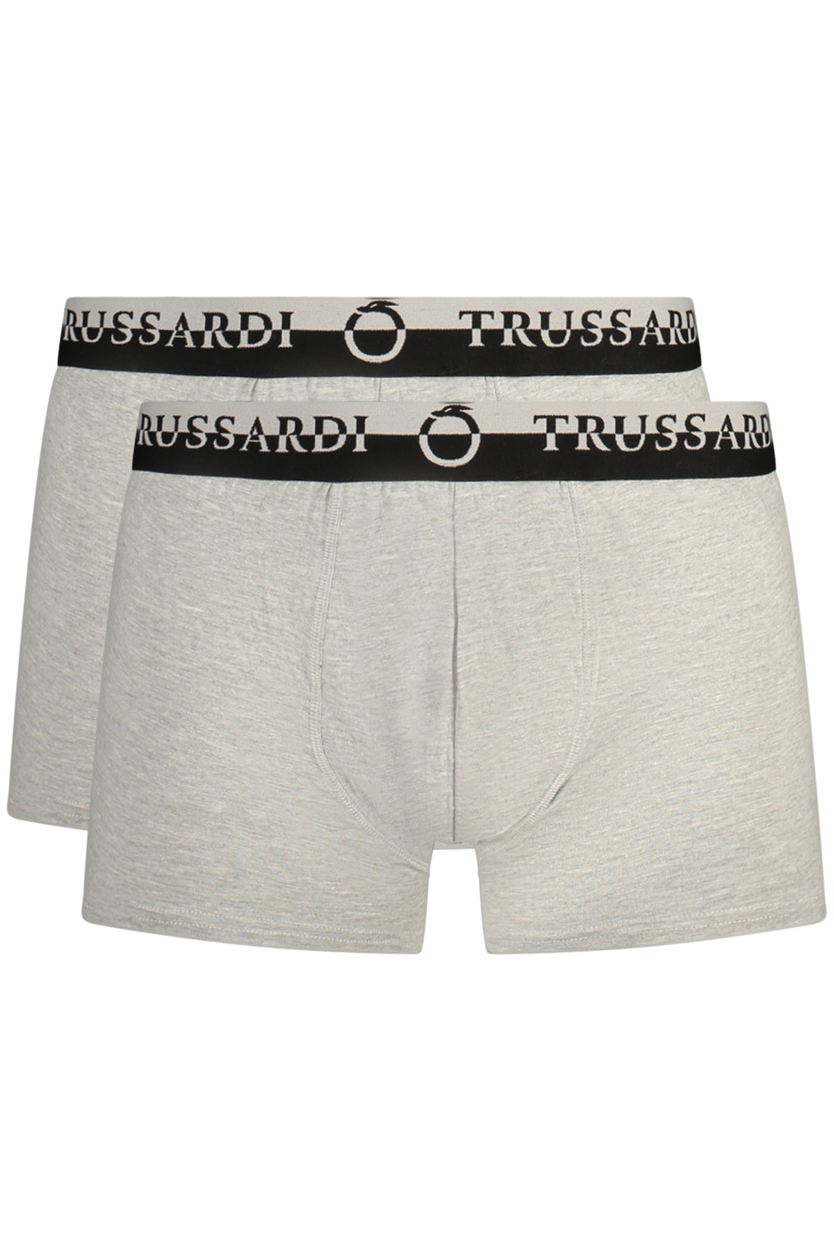 TRUSSARDI Men's Boxer Shorts Grey Bi-Pack TRU2UTR03